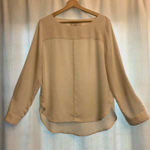 Ann Taylor Loft Roll-Up Long Sleeve Blouse